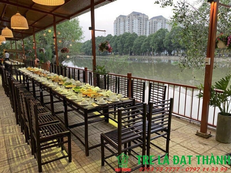 Bàn Ghế Tre Ép - BGTE003